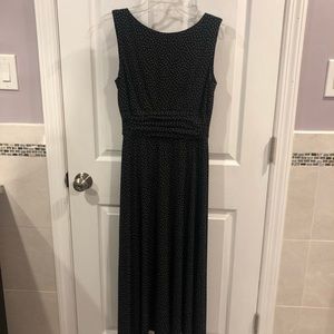 Black and white polka dot dress